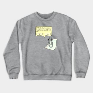 Queer Clippy - The Peach Fuzz Crewneck Sweatshirt